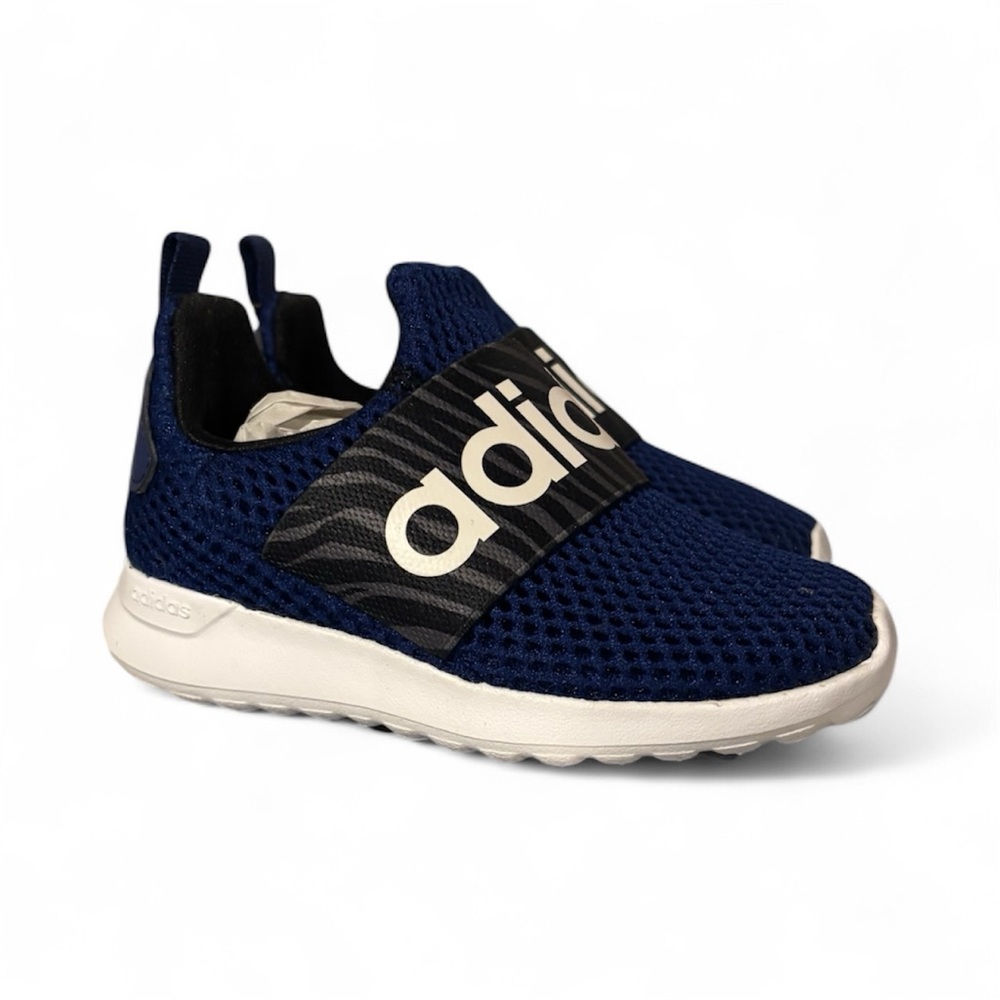 Adidas Navy Slip-On Shoes with Black Accents